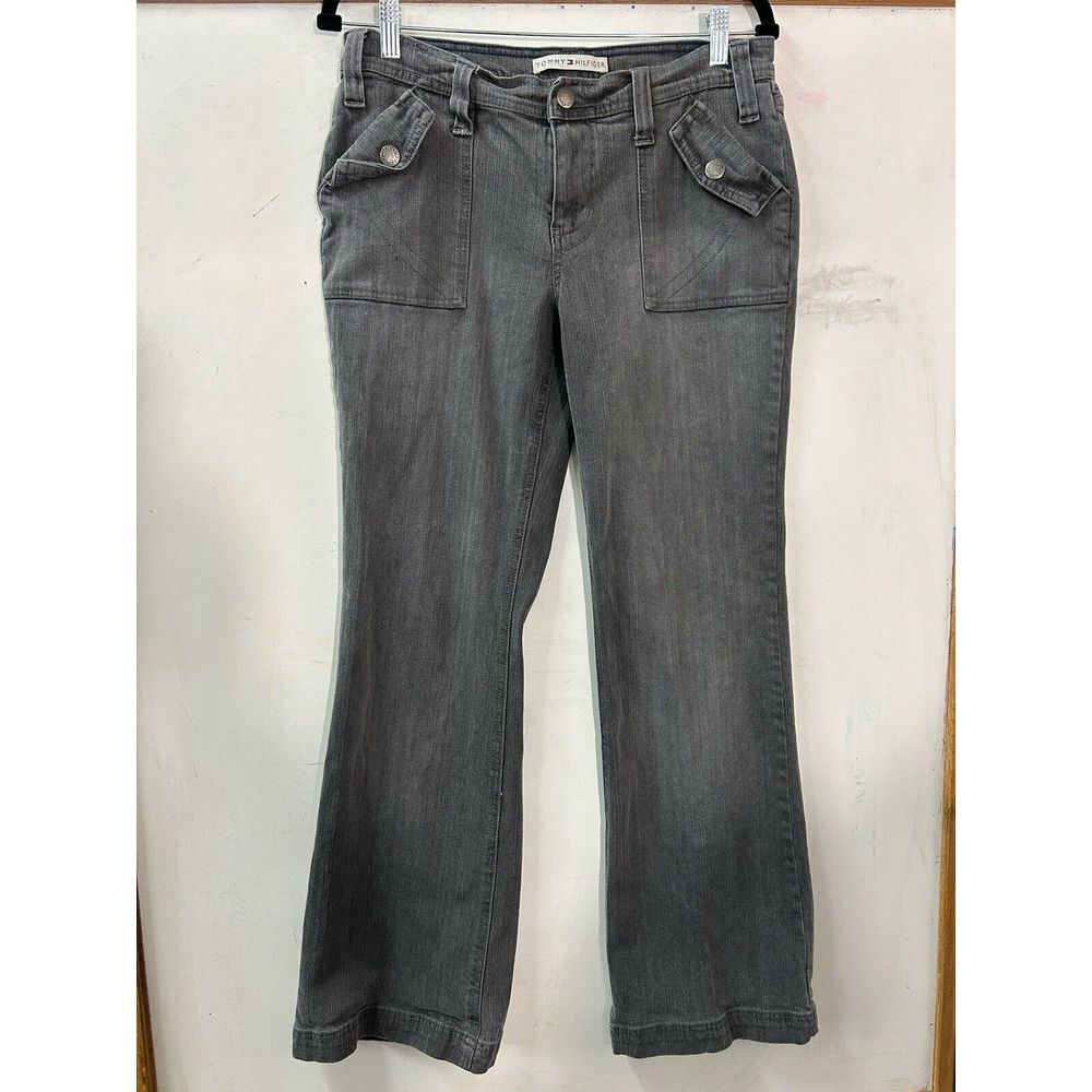 Tommy Hilfiger Vintage Y2K Jeans Womens‎ Size 8 (30X31) Black Denim Classic Fit
